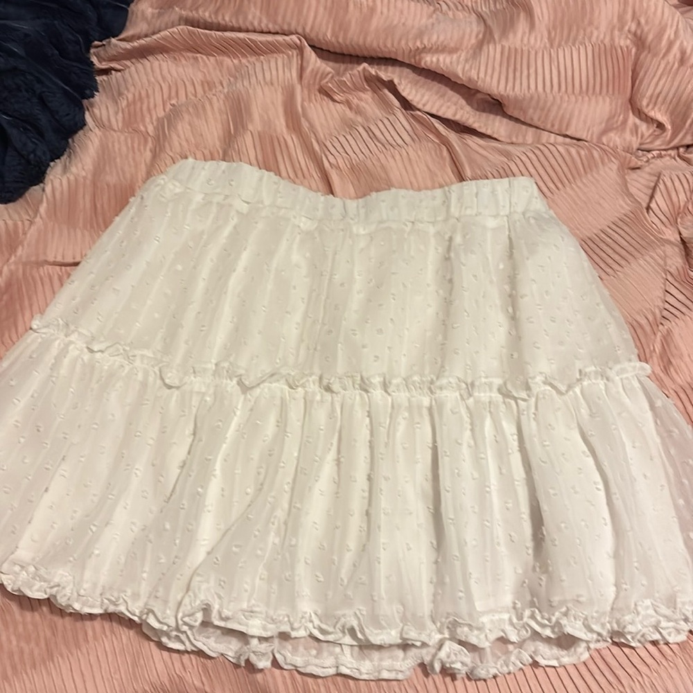 Short White Skirt